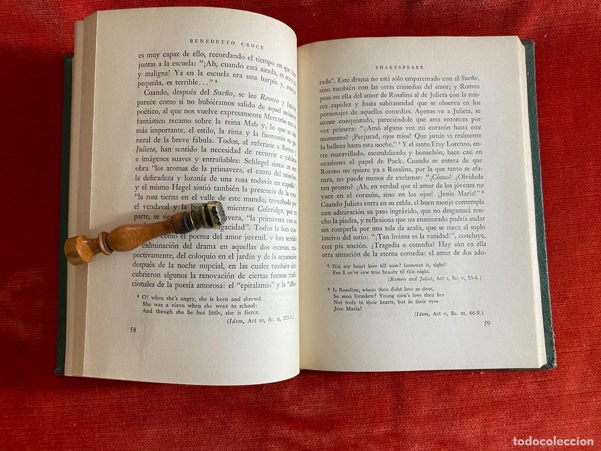 Libros de segunda mano: BENEDETTO CROCE. SHAKESPEARE. EDICIONES IM&Aacute;N, 1944 - Foto 4