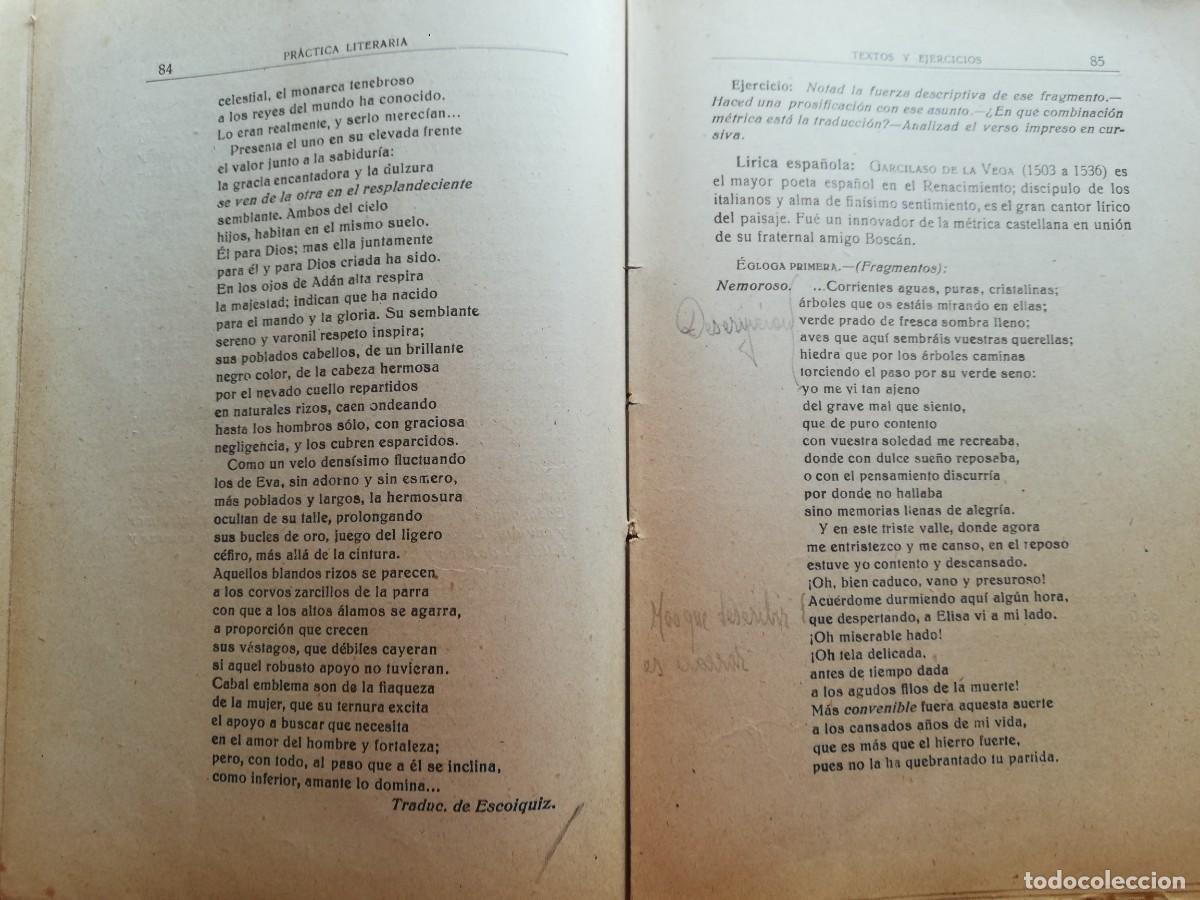 Libros de segunda mano: Libro &rdquo;Textos y Ejercicios para la Pr&aacute;ctica Literaria&rdquo;. Sobrecubierta de la antigua librer&iacute;a Ortega. - Foto 8