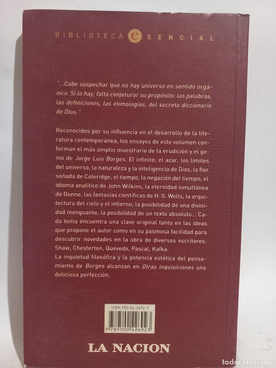 Libros de segunda mano: Jorge Luis Borges - Otras Inquisiciones - 2005 - Foto 3