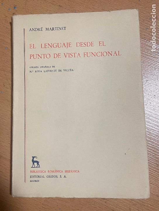Libros de segunda mano: EL LENGUAJE DESDE EL PUNTO DE VISTA FUNCIONAL, Andre Martinet - Foto 1