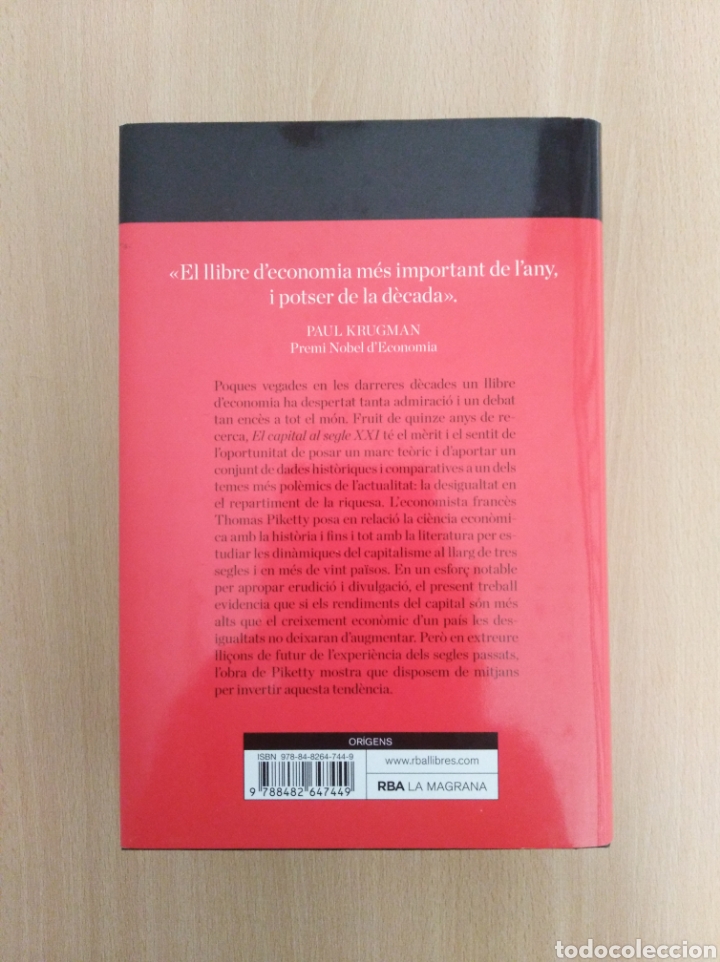 Libros de segunda mano: EL CAPITAL AL SEGLE XXI. Thomas Piketty - Foto 2