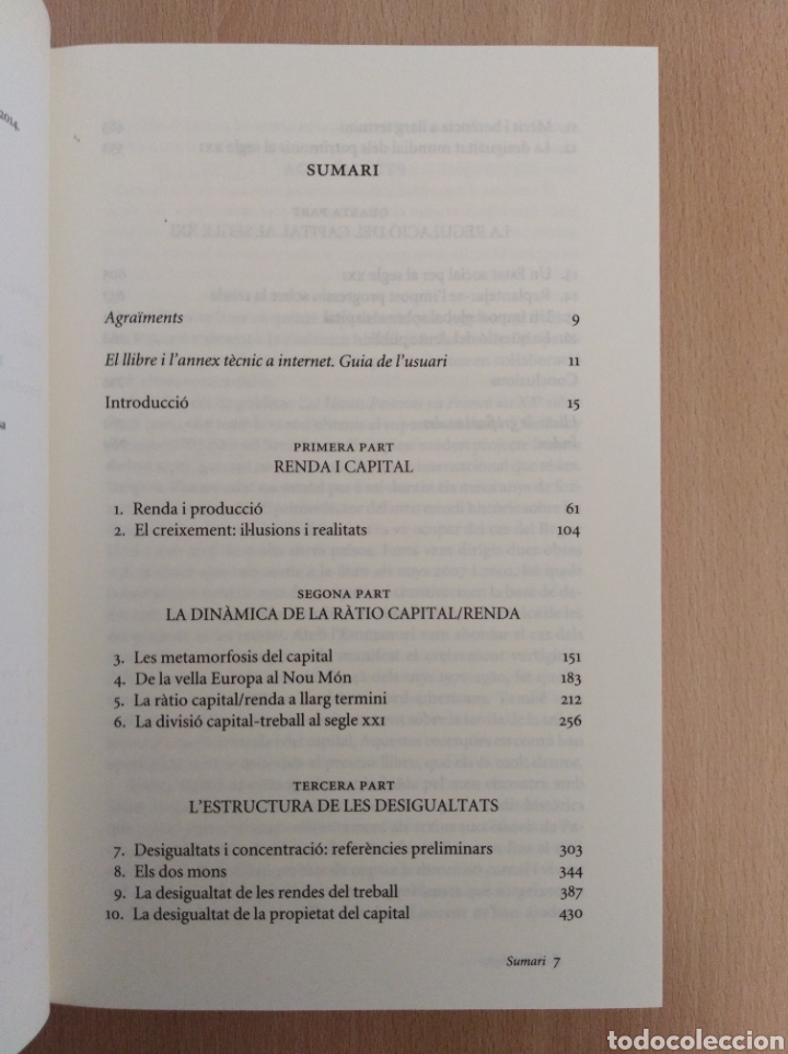 Libros de segunda mano: EL CAPITAL AL SEGLE XXI. Thomas Piketty - Foto 8
