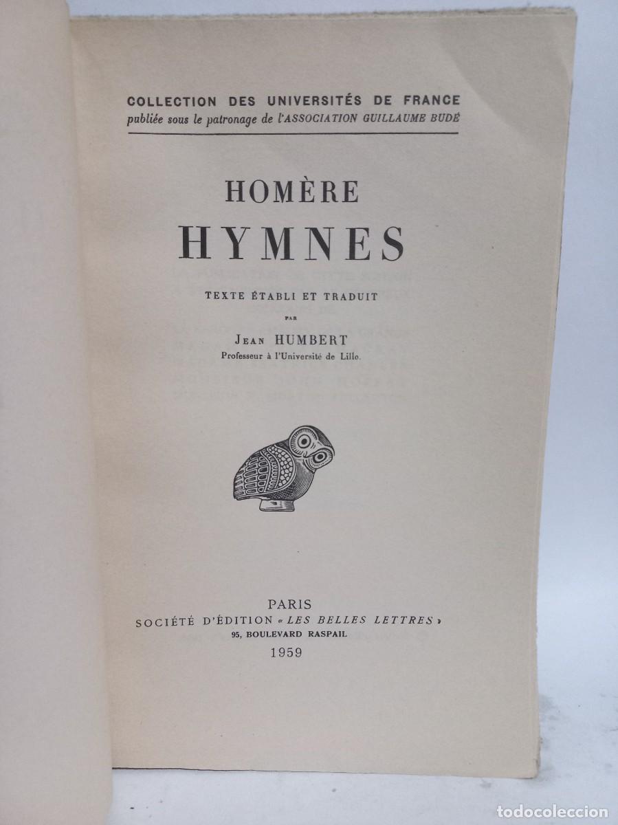 Libros de segunda mano: Hom&egrave;re - Hymnes - Primera edici&oacute;n - 1959 - Foto 2