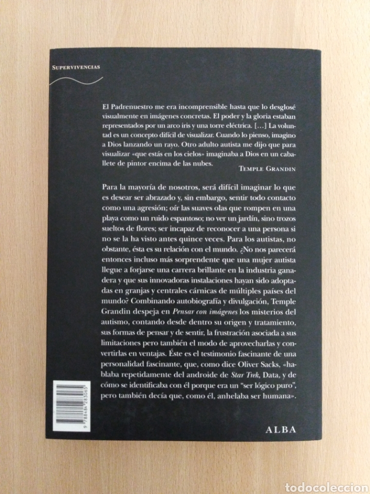 Libros de segunda mano: PENSAR CON IM&Aacute;GENES. Temple Grandin - Foto 2
