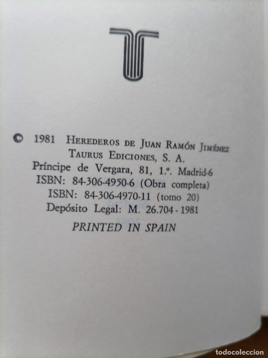 Libros de segunda mano: Juan Ram&oacute;n Jim&eacute;nez Prosas cr&iacute;ticas - Foto 3