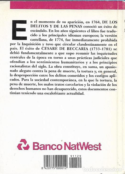 Libros de segunda mano: De los delitos y de las penas (biblioteca de El Sol 16) - Beccaria, Cesare - Foto 2