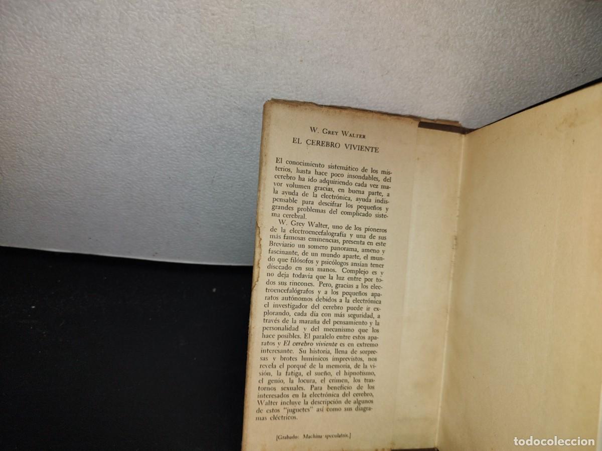 Libros de segunda mano: 78- EL CEREBRO VIVIENTE - W. GREY WALTER - Foto 4