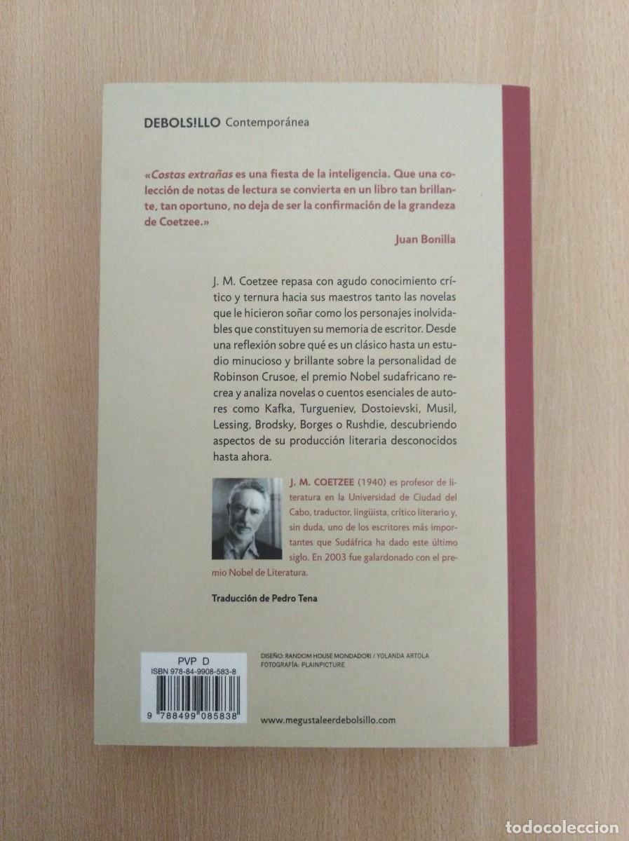 Libros de segunda mano: COSTAS EXTRA&Ntilde;AS. J. M. Coetzee - Foto 2