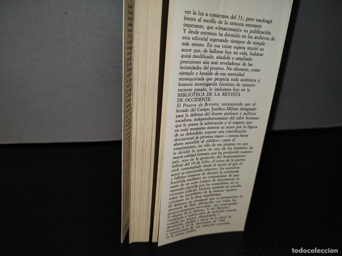 Libros de segunda mano: 76- EL PROCESO DE BESTEIRO - IGNACIO ARENILLAS DE CHAVES - Foto 5