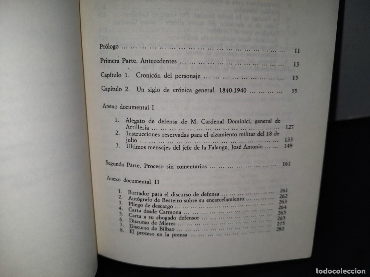 Libros de segunda mano: 76- EL PROCESO DE BESTEIRO - IGNACIO ARENILLAS DE CHAVES - Foto 8