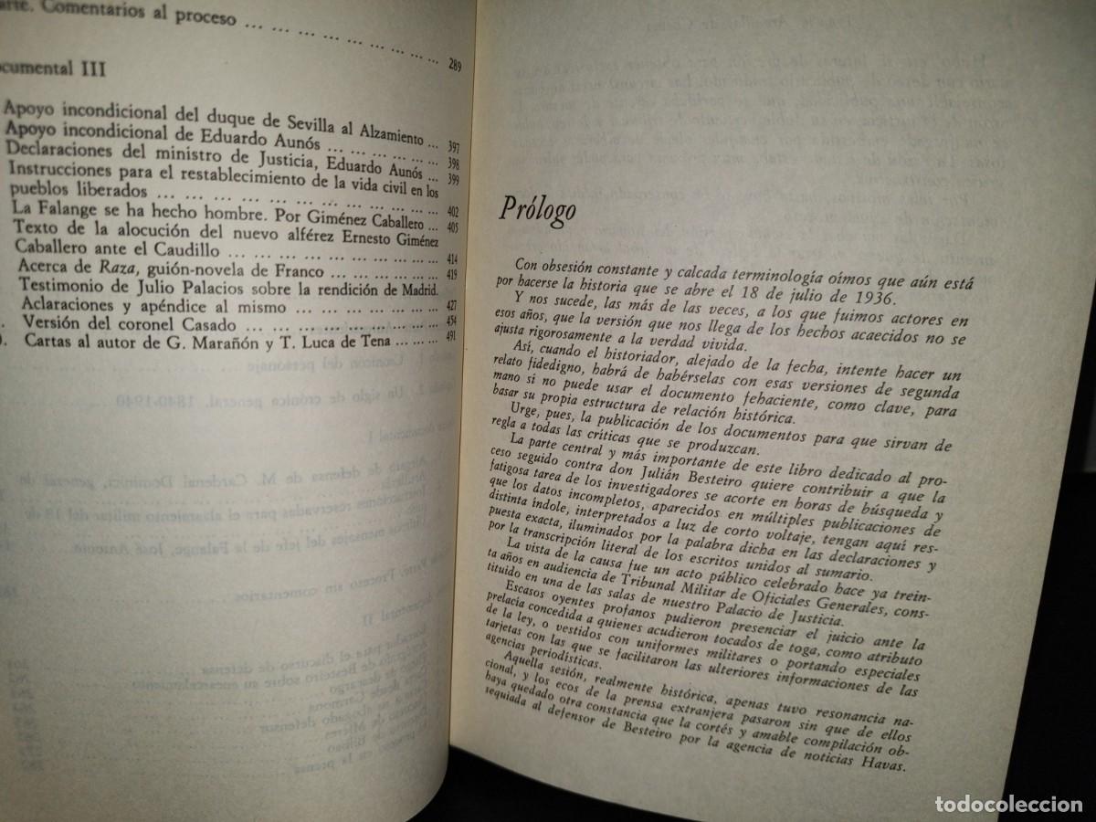 Libros de segunda mano: 76- EL PROCESO DE BESTEIRO - IGNACIO ARENILLAS DE CHAVES - Foto 9