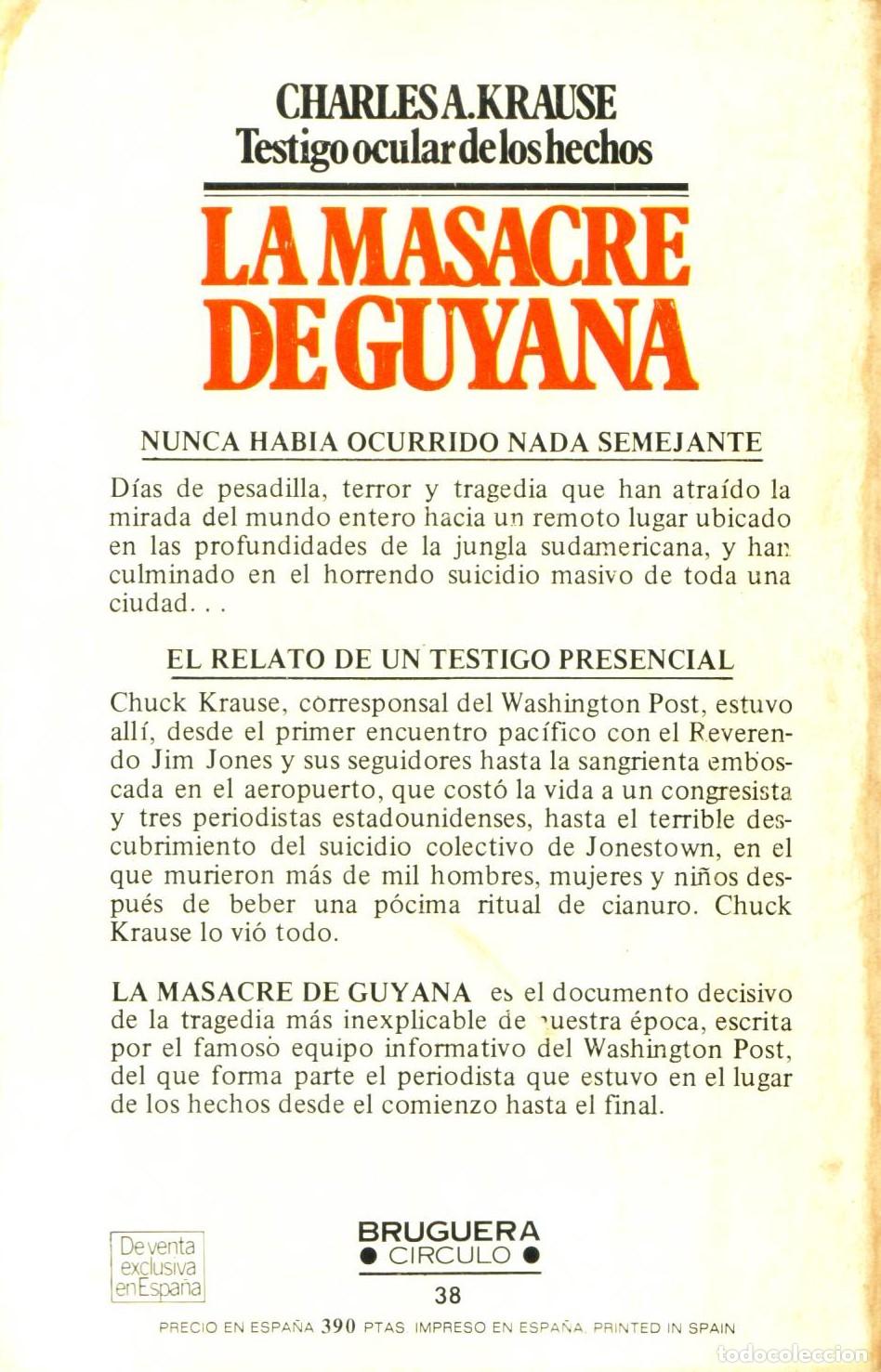 Libros de segunda mano: La masacre de Guyana - A. Krause, Charles - Foto 3