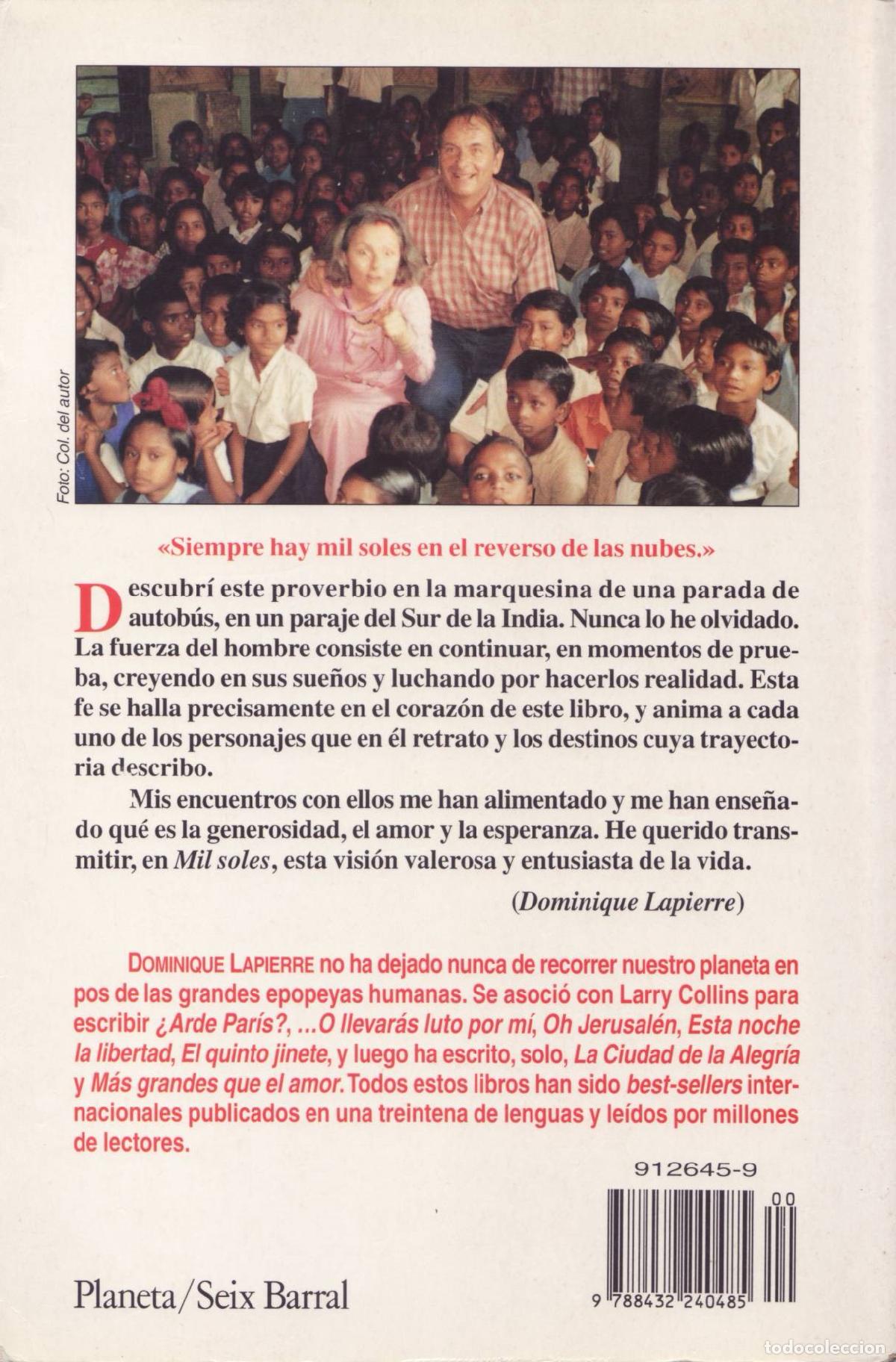Libros de segunda mano: Mil soles - Lapierre, Dominique - Foto 3