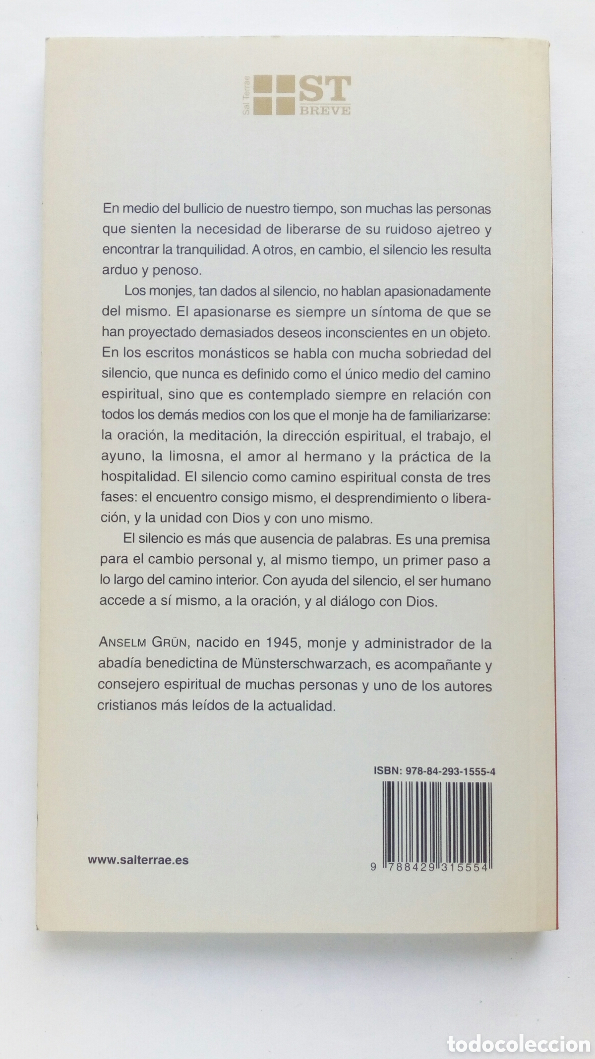 Libros de segunda mano: Elogio del Silencio. Anselm Gr&uuml;n. - Foto 2