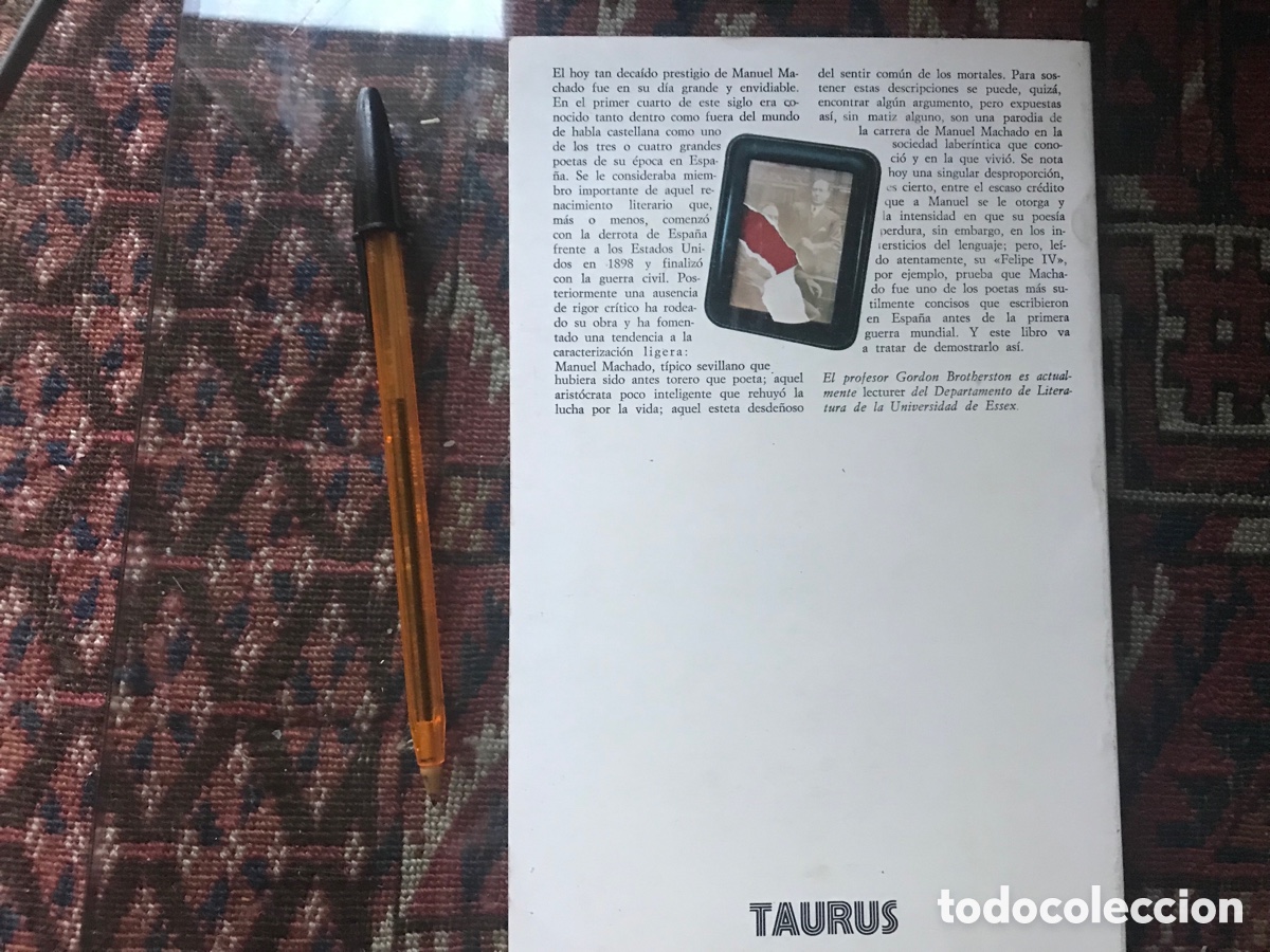 Libros de segunda mano: Manuel Machado. Gordon Brotherston. Taurus - Foto 3