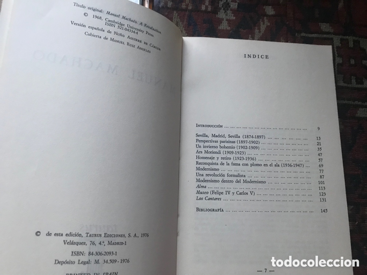 Libros de segunda mano: Manuel Machado. Gordon Brotherston. Taurus - Foto 4