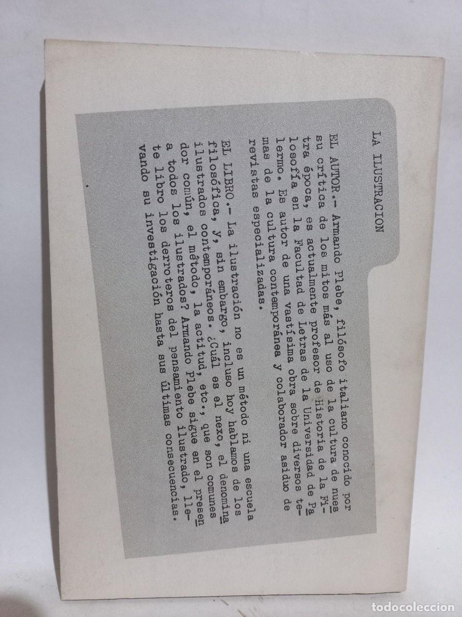 Libros de segunda mano: Armando Plebe - Qu&eacute; es Verdaderamente la Ilustraci&oacute;n - 1971 - Foto 3