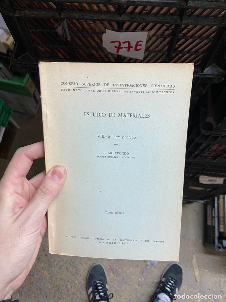 Libros de segunda mano: 77E ESTUDIO DE MATERIALES, MADERA Y CORCHO - Foto 1