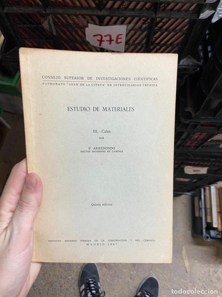 Libros de segunda mano: 77E ESTUDIO DE MATERIALES, CALES - Foto 1