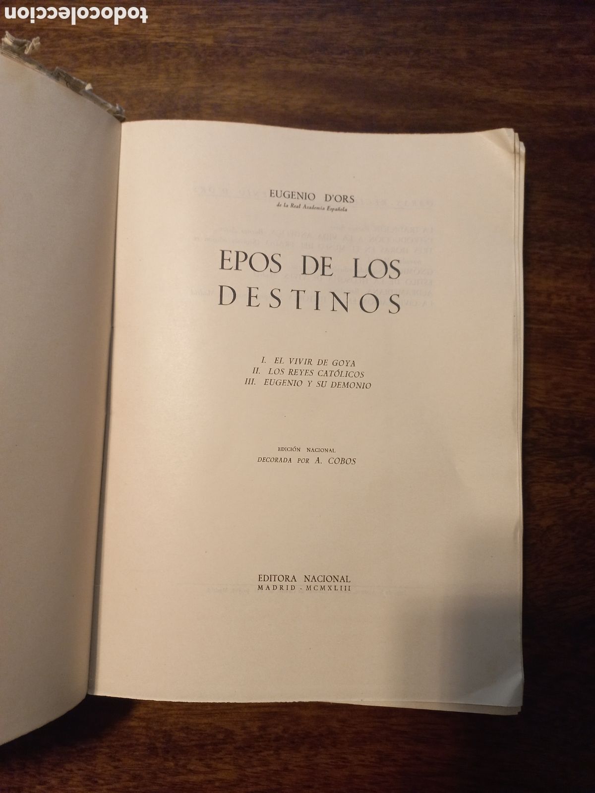 Libros de segunda mano: Epos de los destinos, Eugenio DOrs - Foto 5