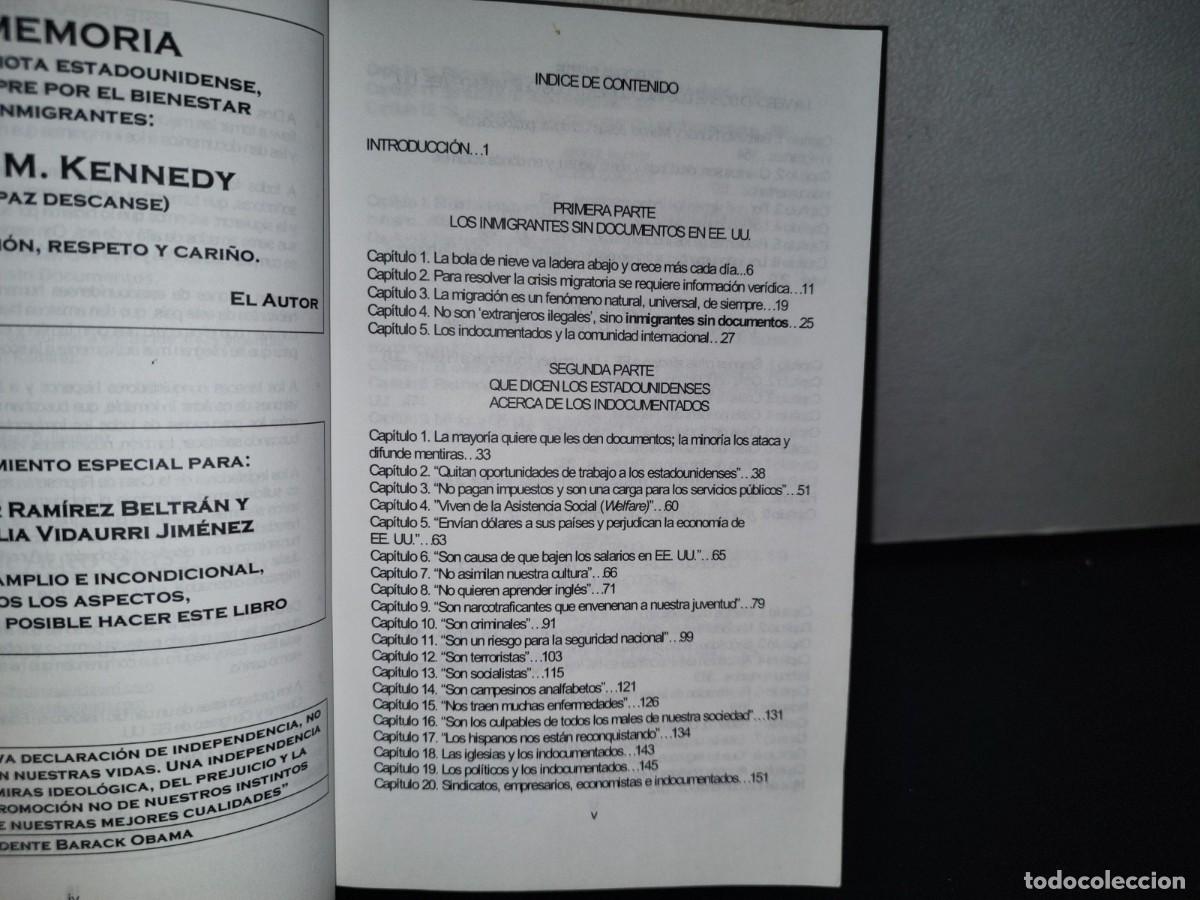 Libros de segunda mano: 89- SISTEMA MIGRATORIO ROTO EN E.E. U.U. EL CALVARIO DE LOS INMIGRANTES SIN DOCUMENTOS - Foto 6