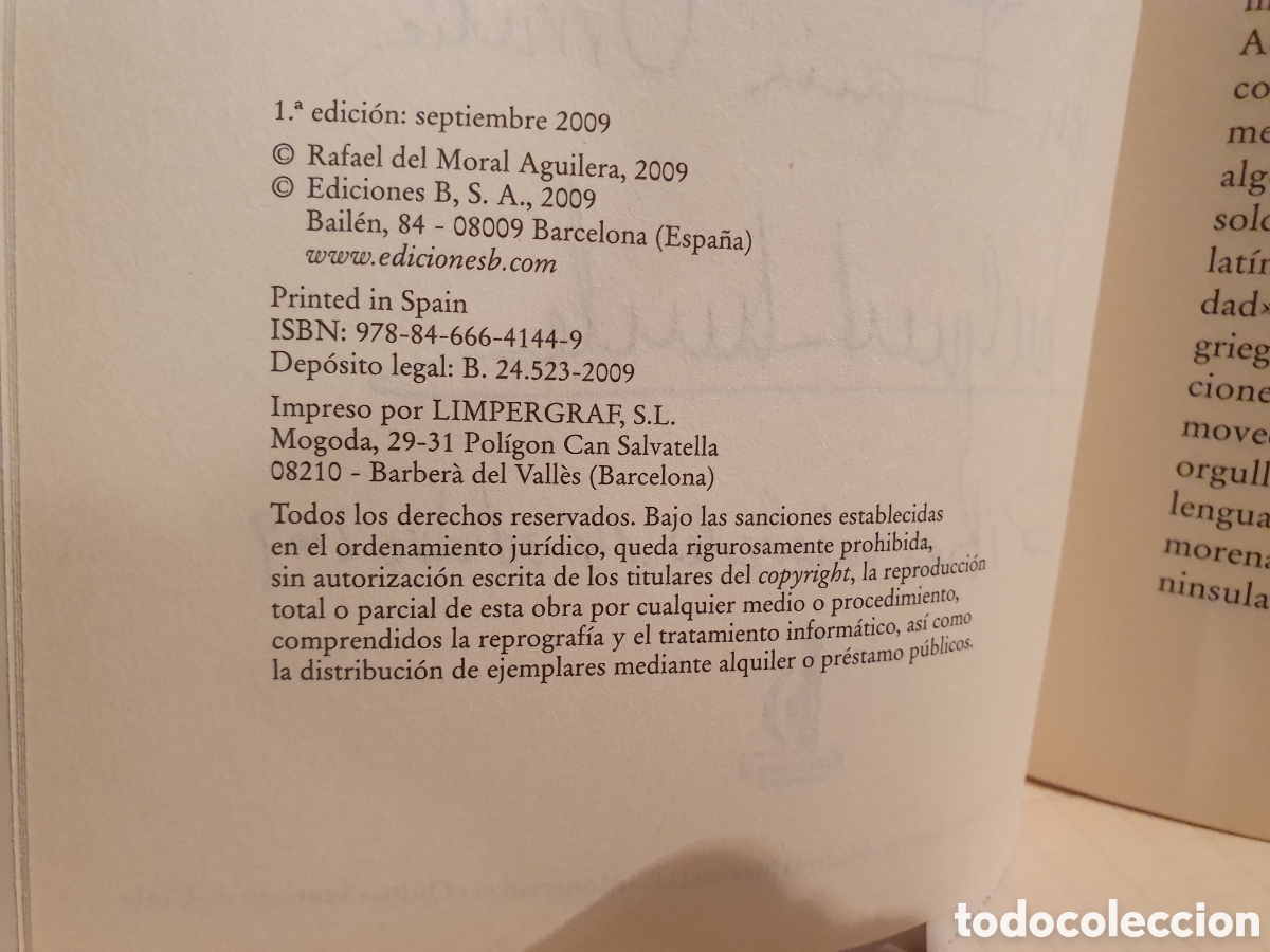 Libros de segunda mano: HISTORIA DE LAS LENGUAS HISPANICAS. RAFAEL DEL MORAL. EDICIONES B. 2009 - Foto 6