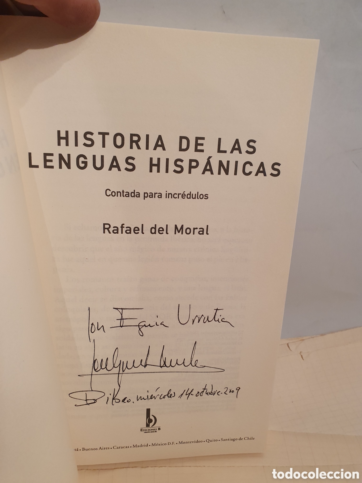 Libros de segunda mano: HISTORIA DE LAS LENGUAS HISPANICAS. RAFAEL DEL MORAL. EDICIONES B. 2009 - Foto 7