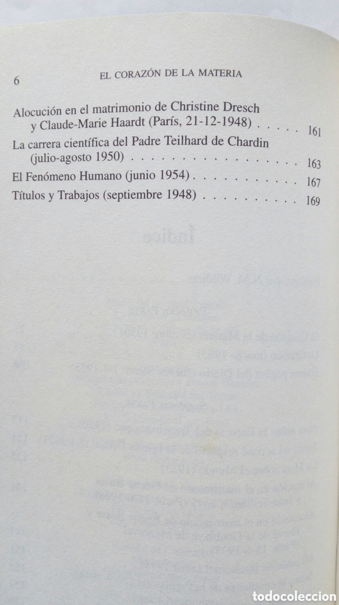 Libros de segunda mano: El coraz&oacute;n de la materia. Pierre Teilhard de Chardin. - Foto 4