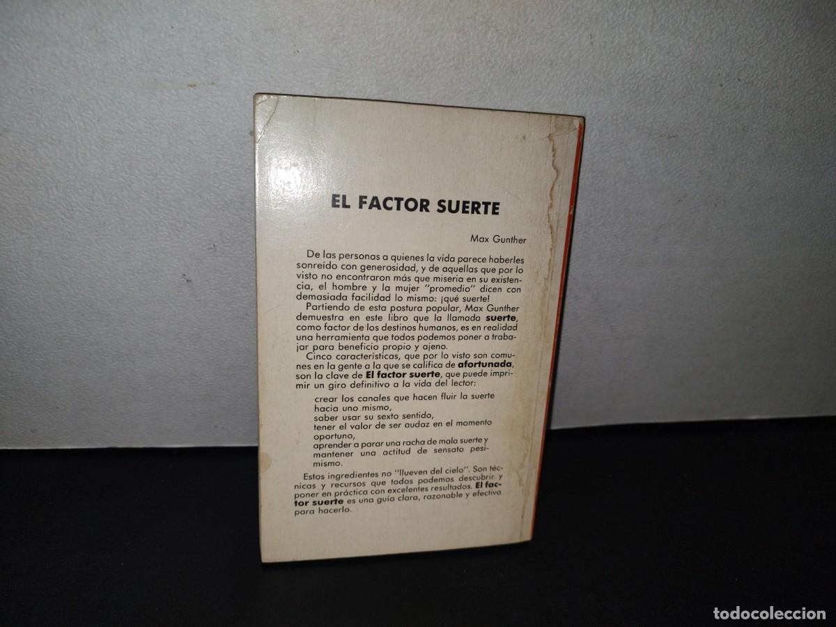 Libros de segunda mano: 80- EL FACTOR SUERTE - MAX GUNTHER - 1981 - Foto 3