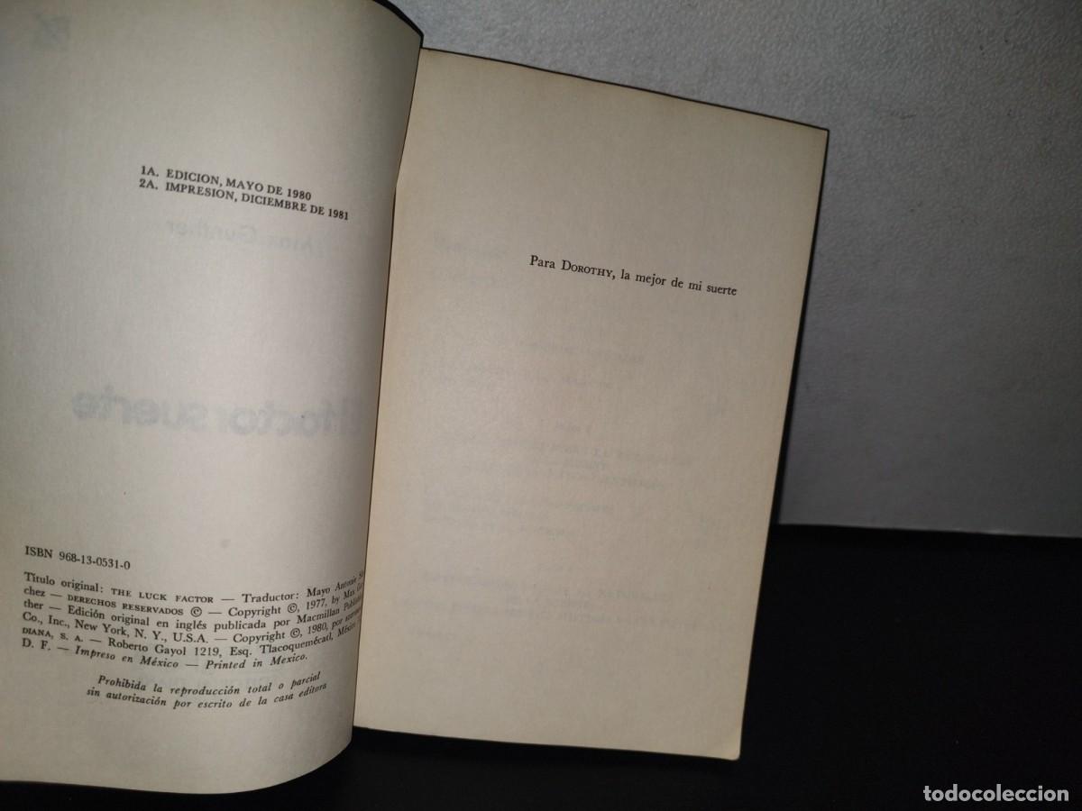 Libros de segunda mano: 80- EL FACTOR SUERTE - MAX GUNTHER - 1981 - Foto 5