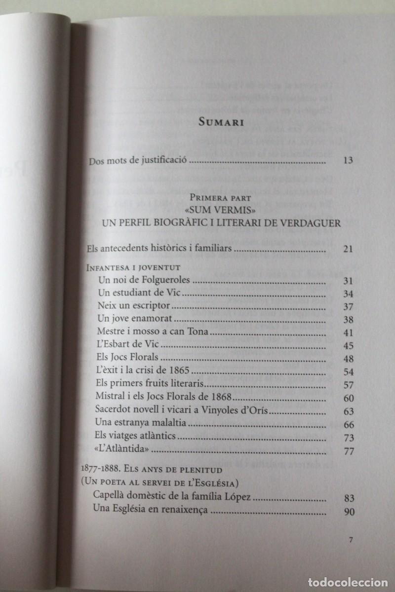 Libros de segunda mano: Isidor C&ograve;nsul - Perfils de Verdaguer - Proa - Foto 4