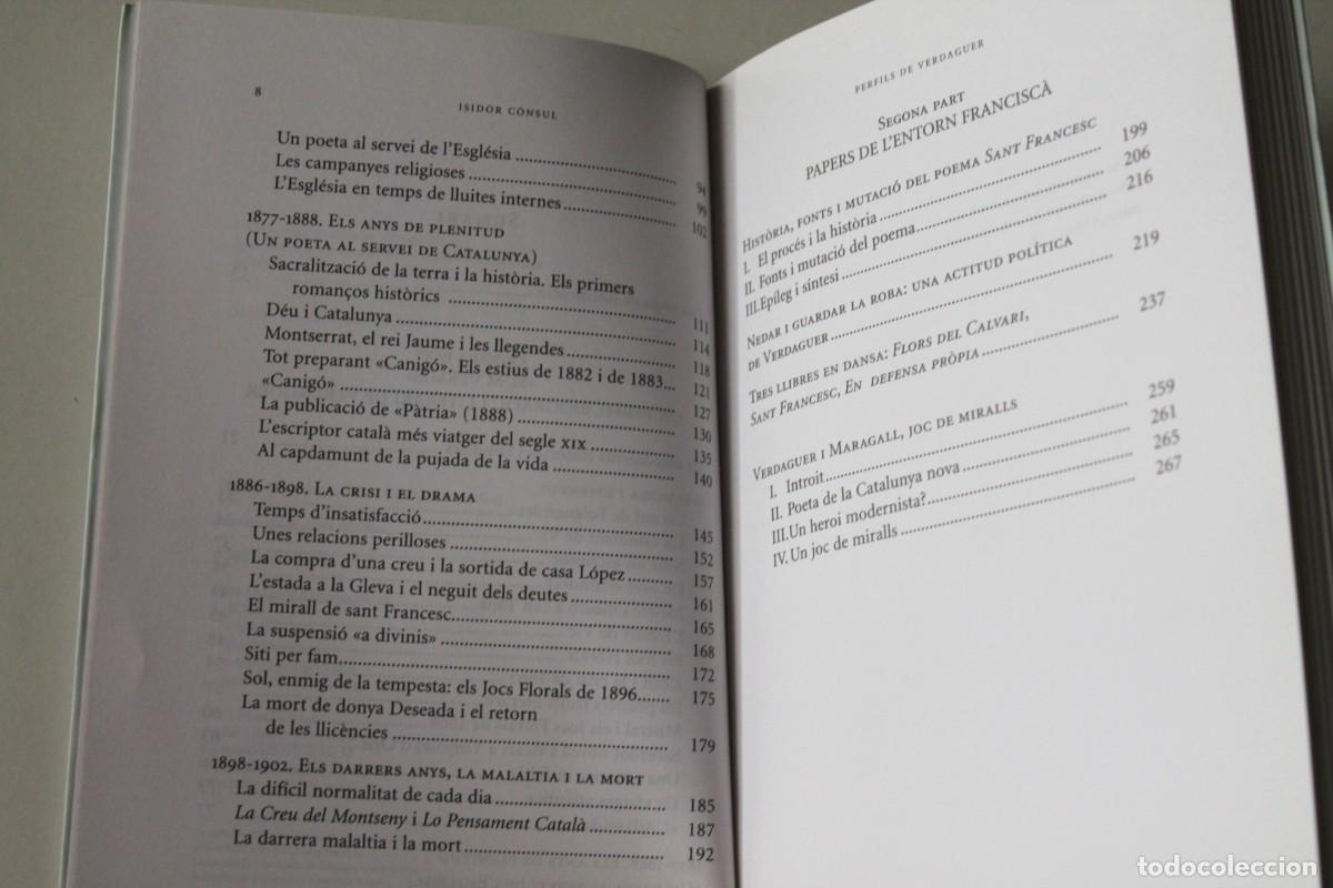 Libros de segunda mano: Isidor C&ograve;nsul - Perfils de Verdaguer - Proa - Foto 5