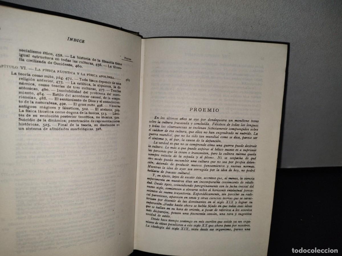 Libros de segunda mano: 92- LA DECADENCIA DE OCCIDENTE - OSWALD SPENGLER - 1966 - Foto 7