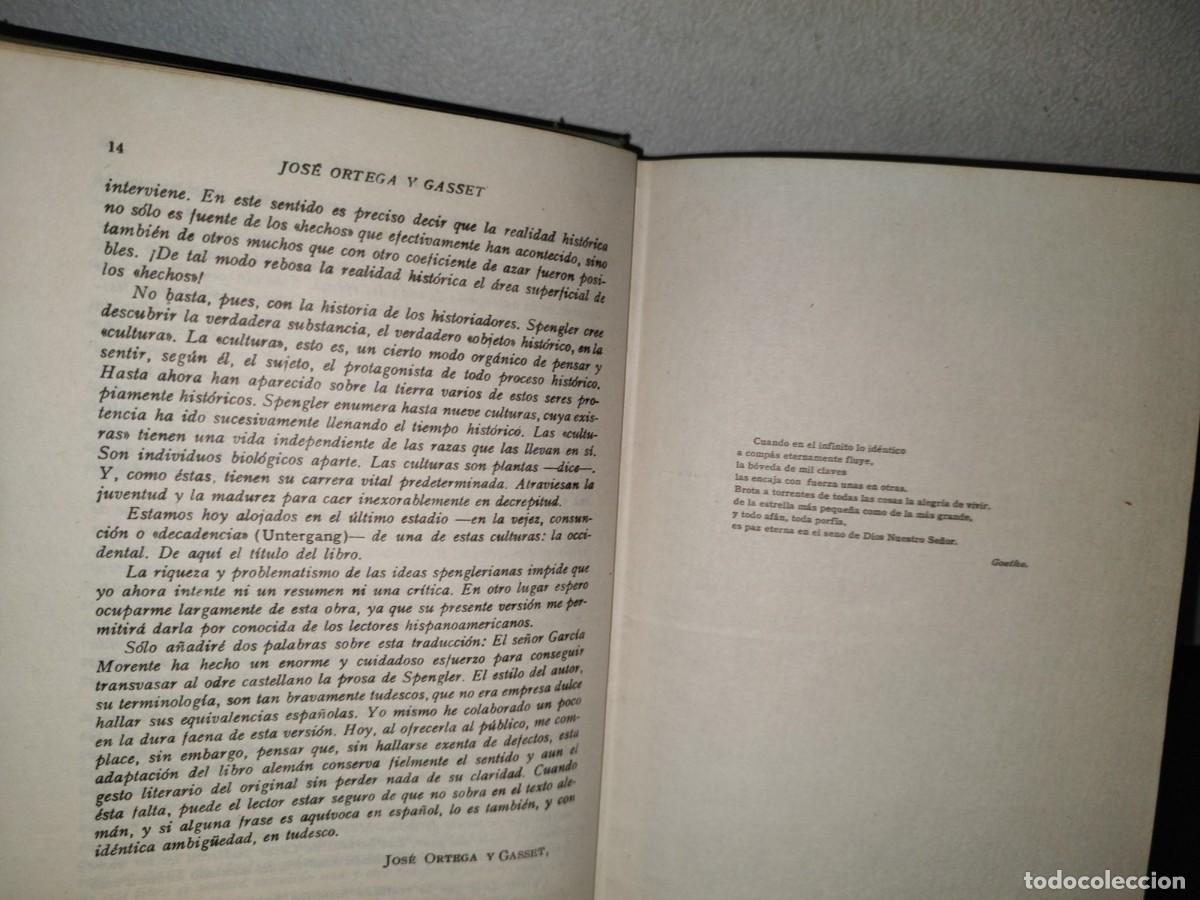 Libros de segunda mano: 92- LA DECADENCIA DE OCCIDENTE - OSWALD SPENGLER - 1966 - Foto 9