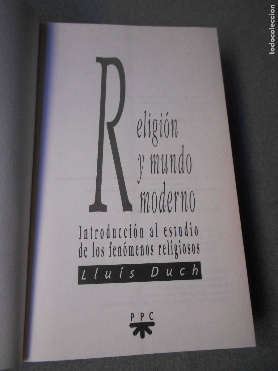 Libros de segunda mano: RELIGION Y MUNDO MODERNO - Foto 2