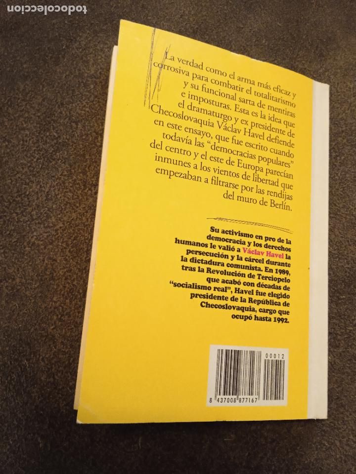 Libros de segunda mano: EL PODER DE LOS SIN PODER. VACLAV HAVEL. LITERATURA PROHIBIDA. - Foto 5