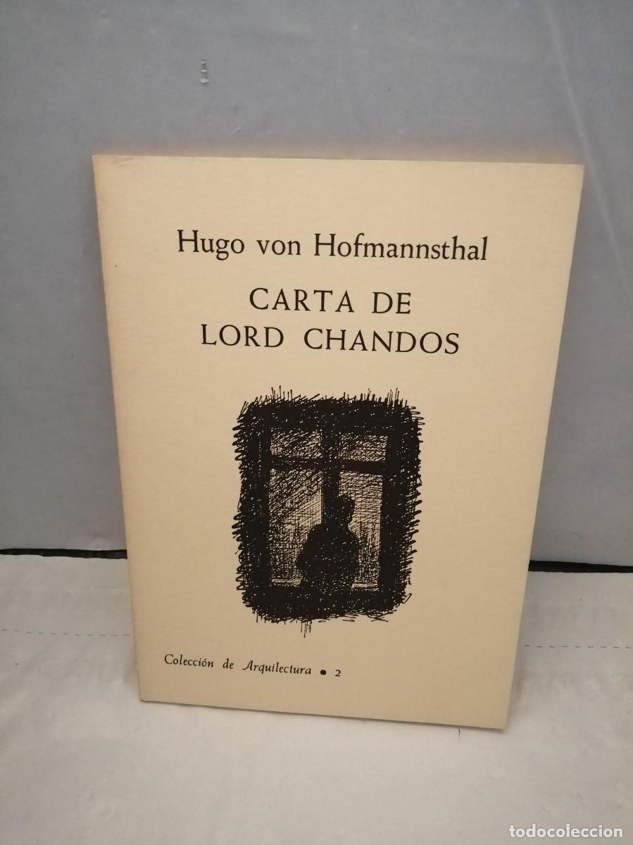 Libros de segunda mano: Carta de Lord Chandos (Primera edici&oacute;n) - Foto 1