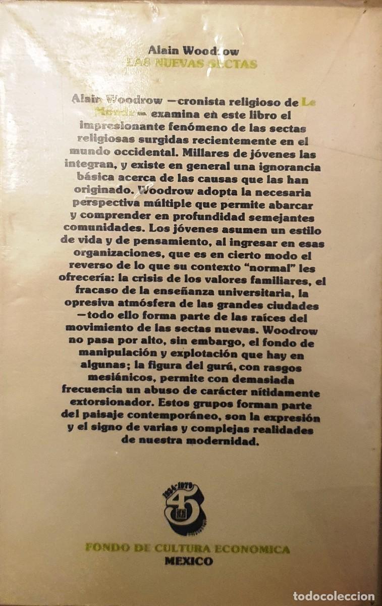 Libros de segunda mano: LAS NUEVAS SECTAS. ALAIN WOODROW. 1979. - Foto 2