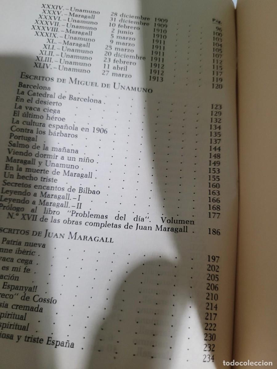 Libros de segunda mano: UNAMUNO Y MARAGALL EPISTOLARIO - Foto 5