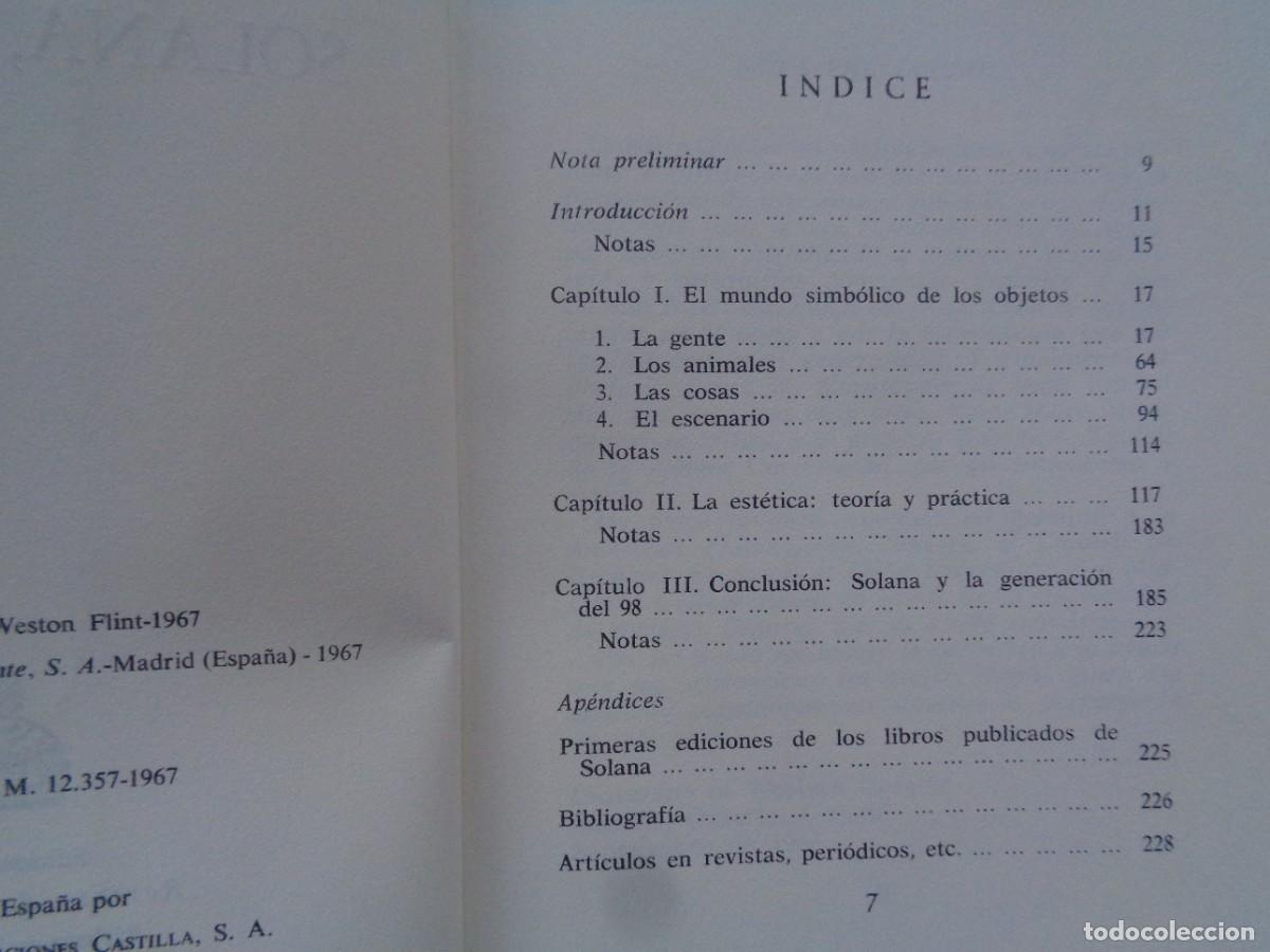 Libros de segunda mano: WESTON FLINT. SOLANA, ESCRITOR. 1967. PRIMERA EDICI&Oacute;N. - Foto 2
