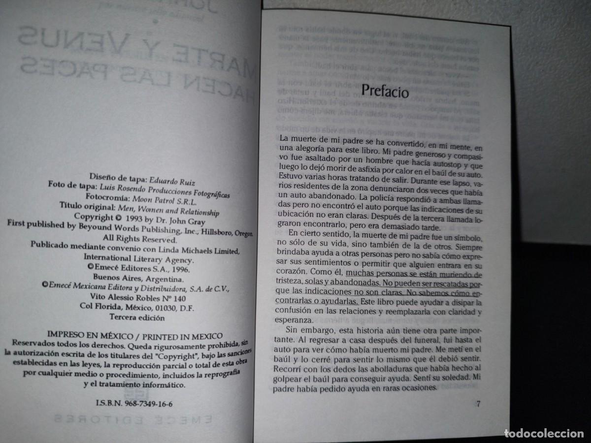 Libros de segunda mano: 169- MARTE Y VENUS HACEN LAS PACES - JOHN GRAY - Foto 5