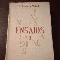 Libros de segunda mano: DOMINGO GARCÍA SABELL. ENSAIOS I.GALAXIA 1963.