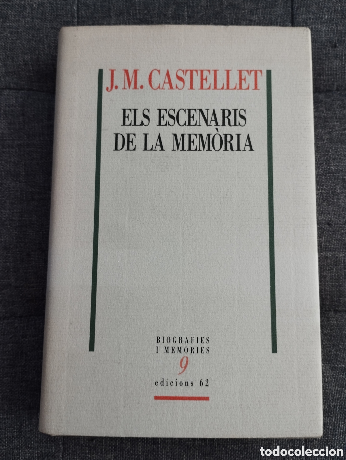 Libros de segunda mano: ELS ESCENARIS DE LA MEM&Ograve;RIA (J.M. CASTELLET) - Foto 1
