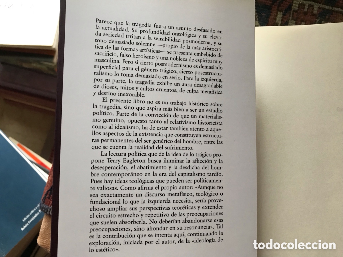 Libros de segunda mano: Dulce violencia. La idea de lo tr&aacute;gico. Terry Eagleton. Editorial Trotta. Como nuevo - Foto 3