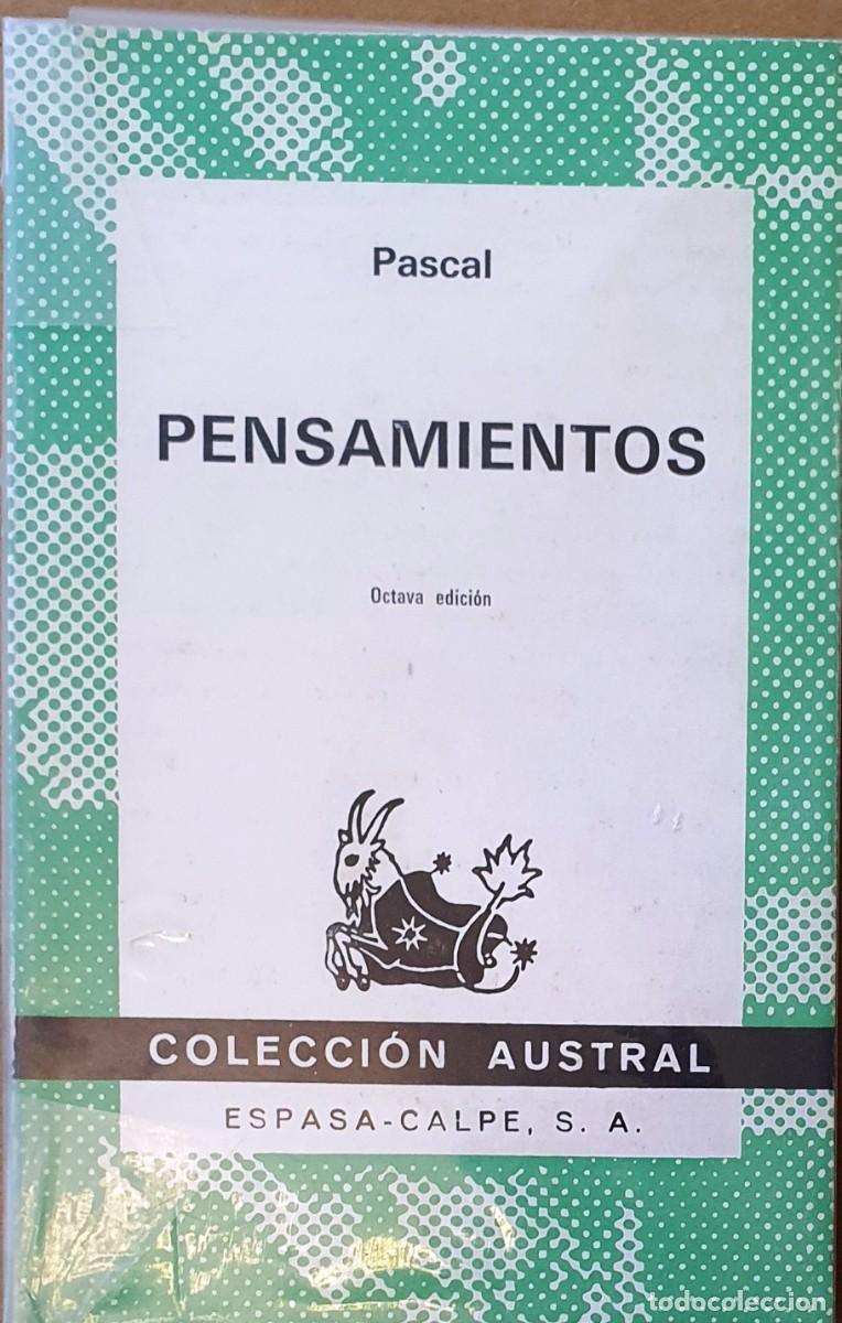 Libros de segunda mano: PENSAMIENTOS. PASCAL. AUSTRAL 1976. - Foto 1