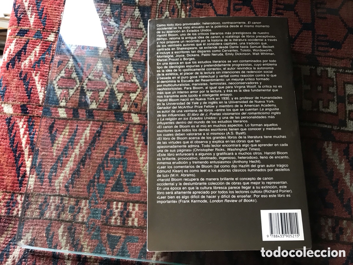 Libros de segunda mano: El canon occidental. Harold Bloom. Anagrama. Colecci&oacute;n argumentos. - Foto 3