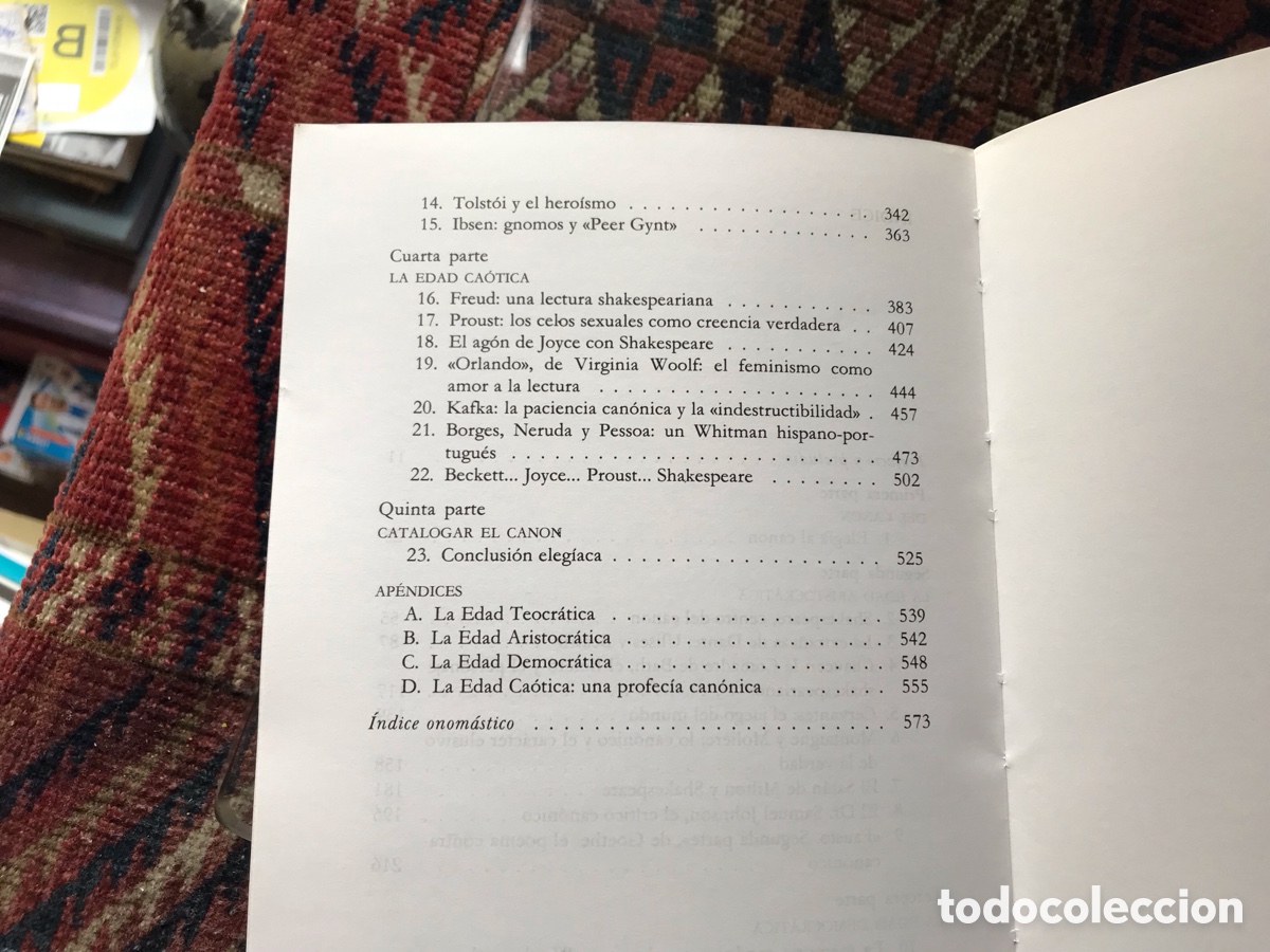 Libros de segunda mano: El canon occidental. Harold Bloom. Anagrama. Colecci&oacute;n argumentos. - Foto 5