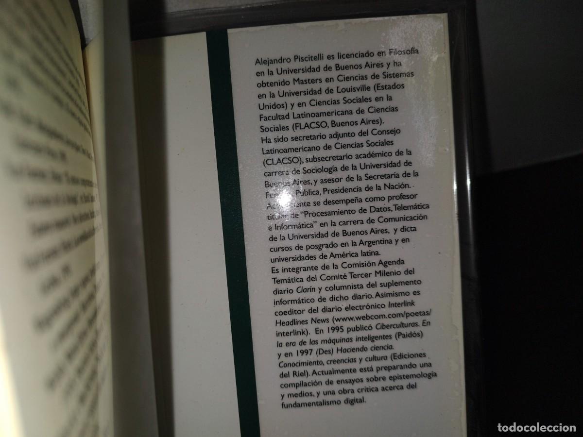 Libros de segunda mano: 82- POST/TELEVISI&Oacute;N. ECOLOG&Iacute;A DE LOS MEDIOS EN LA ERA DE INTERNET - ALEJANDRO PISCITELLI - Foto 6