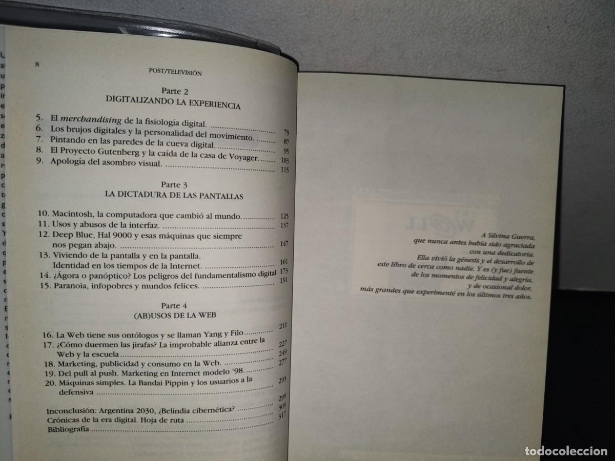 Libros de segunda mano: 82- POST/TELEVISI&Oacute;N. ECOLOG&Iacute;A DE LOS MEDIOS EN LA ERA DE INTERNET - ALEJANDRO PISCITELLI - Foto 9