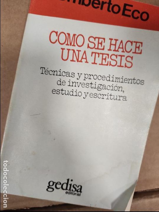 Libros de segunda mano: C&oacute;mo se hace una tesis. Umberto Eco - Foto 1
